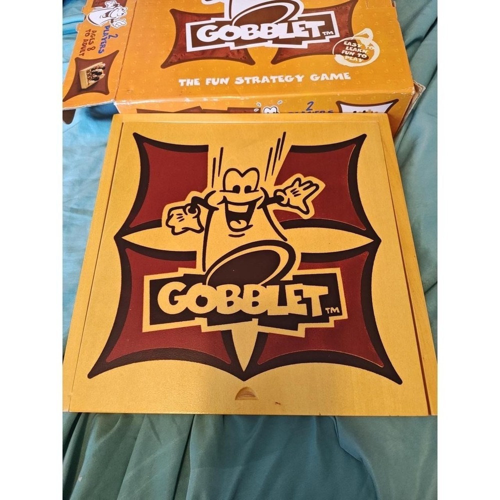 Blue Orange Gobblet Board Game Wood Excellent Strategy 2 Player 2001